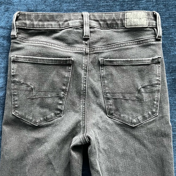 American Eagle Hi Rise Jegging in Black Dark Wash Skinny Jean Women’s Size 4 - Picture 9 of 12